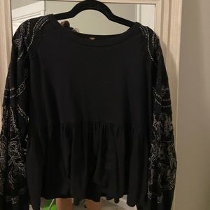 pretty free people peplum top